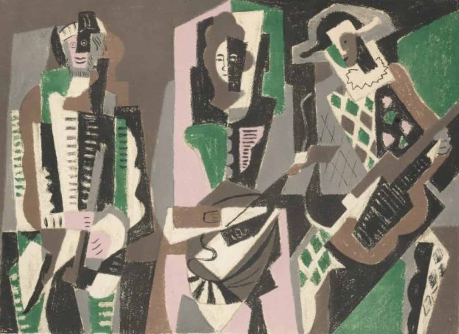 Gino Severini (1883-1966), Le Concert, 1955 (483x352mm) SOLD